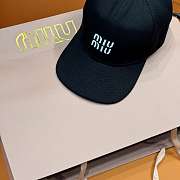 Miu Miu Logo-Embroidered Drawstring Denim Baseball Cap - 6