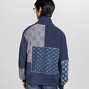 Louis Vuitton Monogram Color-Blocked Checkerboard Knit Zipper Jacket - 6