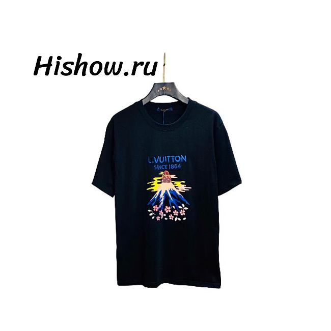 Louis Vuitton Black Eruption Volcano T-Shirt - Since 1854 - 1