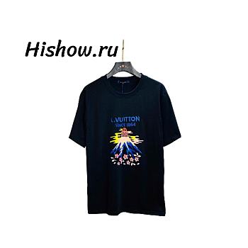 Louis Vuitton Black Eruption Volcano T-Shirt - Since 1854