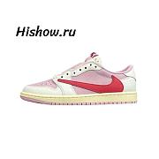 Air Jordan 1 Retro Low OG SP Travis Scott Sail Tropical Pink IQ7604-101 - 1