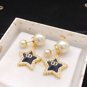 Dior Latest Style Blue Star Earrings - 1