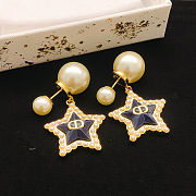 Dior Latest Style Blue Star Earrings - 4