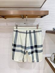 Burberry Check Silk Twill Shorts Cream - 3