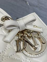 Dior Chalk White Mini Bag 16*5.5*10cm - 6